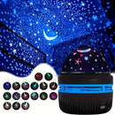 LED Starry Sky Projector Night Light – USB Moon & Star Atmosphere Lamp