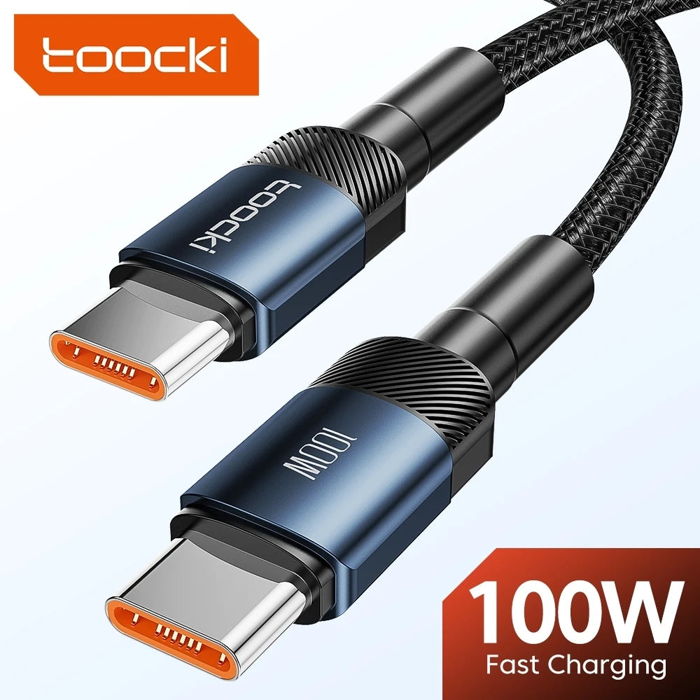 100W USB-C to USB-C Fast Charging Cable – PD 3.0 Power Delivery