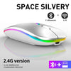 RGB Wireless Bluetooth Mouse – Rechargeable Ergonomic Design with Precision DPI Control