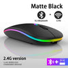 RGB Wireless Bluetooth Mouse – Rechargeable Ergonomic Design with Precision DPI Control
