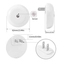 LED Dusk-to-Dawn Smart Night Light – Auto-Dimming Plug-In Wall Lamp