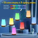 13-Color RGB Touch Night Lamp – USB Rechargeable Luxury Bedside Light