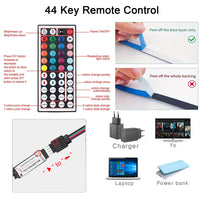 RGB LED Strip Lights with 44-Key Remote