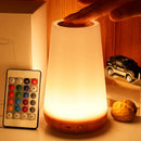 13-Color RGB Touch Night Lamp – USB Rechargeable Luxury Bedside Light