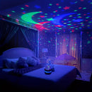 LED Starry Sky Projector Night Light – USB Moon & Star Atmosphere Lamp