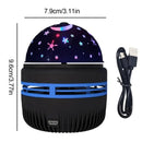 LED Starry Sky Projector Night Light – USB Moon & Star Atmosphere Lamp