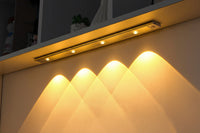 LED Motion Sensor Night Light – Wireless Ultra-Thin USB Rechargeable Cabinet Light