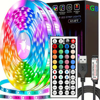 RGB LED Strip Lights with 44-Key Remote
