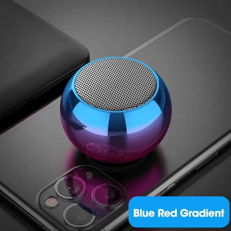 Mini Steel Bluetooth Speaker – Portable Wireless, Heavy Bass Stereo Sound